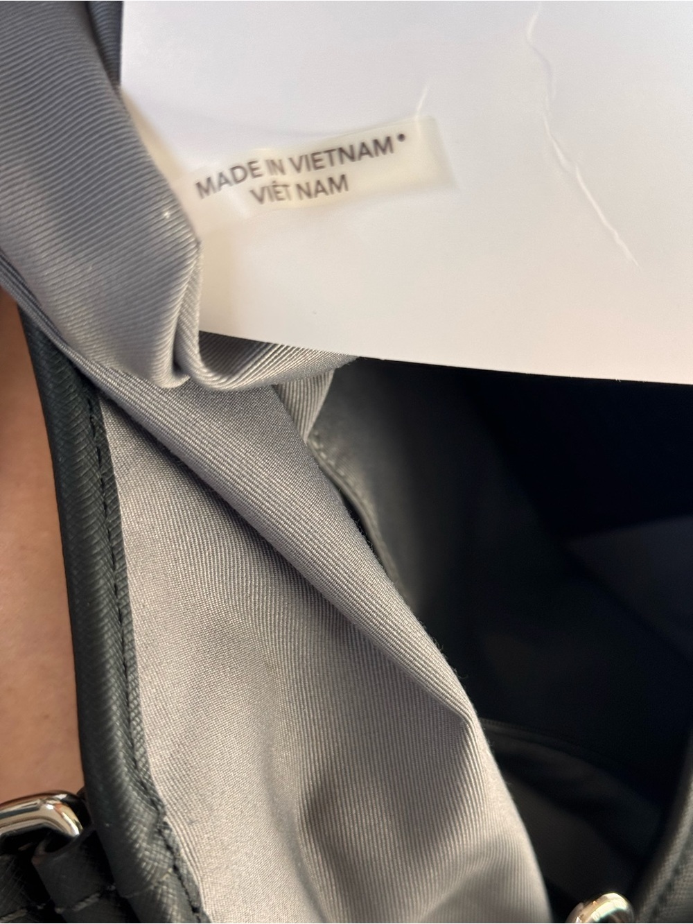 Coach Peyton Saffiano Leather Tote Bag in Black - Picture 10 of 11